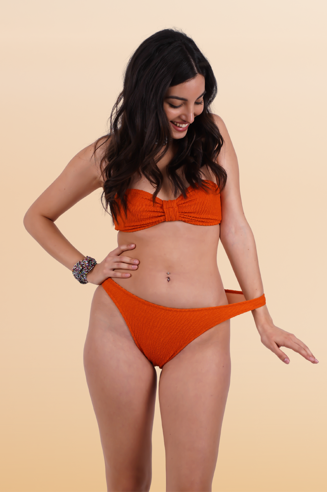Chantal One Size Orange Bikini