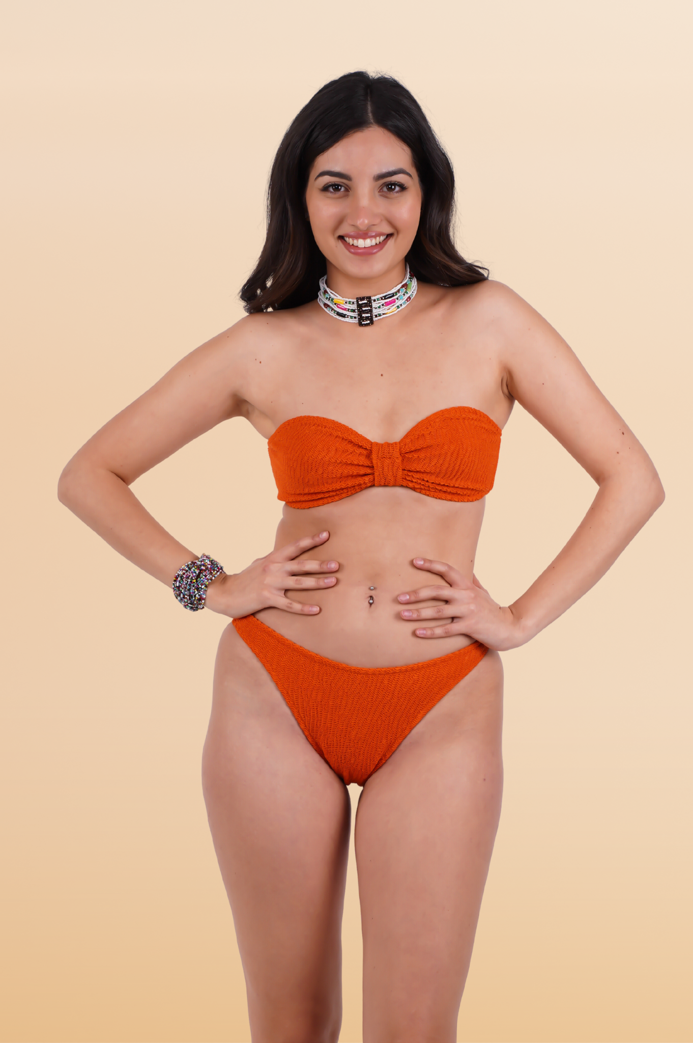 Chantal One Size Orange Bikini