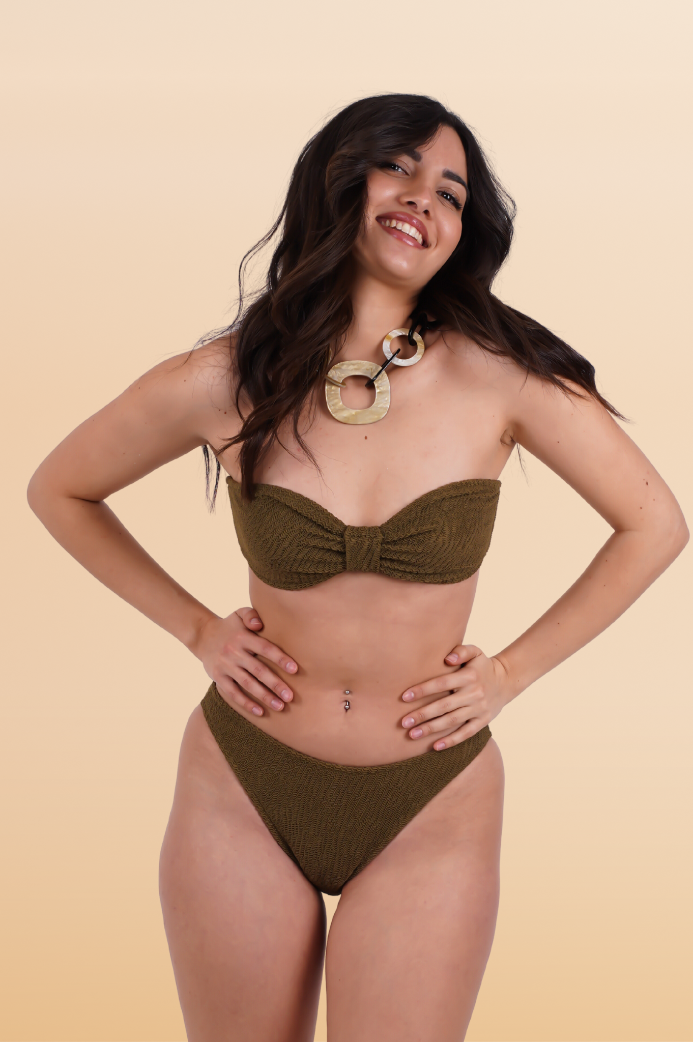 Chantal One Size Green Bikini
