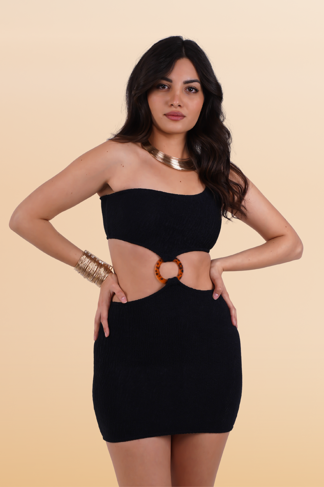 Ornella beach dress Black