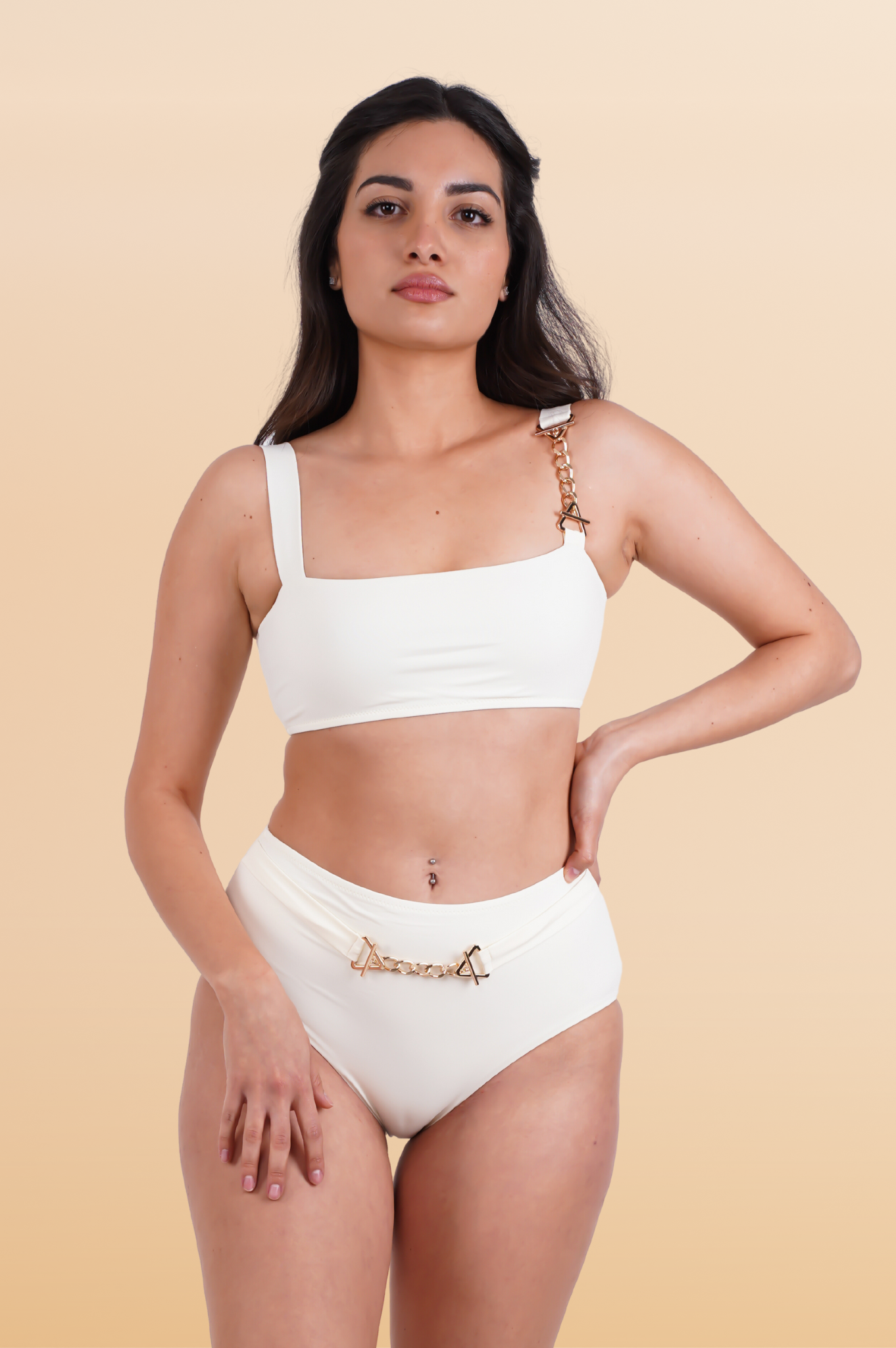 Chain Vanilla Bikini Set